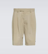 Wool-blend Bermuda shorts