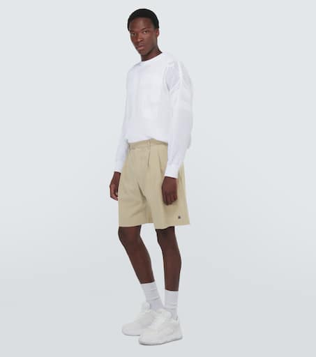 Wool-blend Bermuda shorts