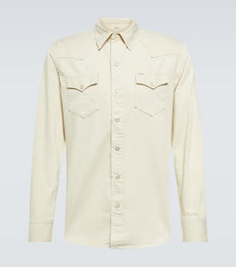 Cotton gabardine shirt