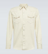 Cotton gabardine shirt