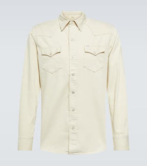 Cotton gabardine shirt