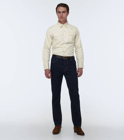 Cotton gabardine shirt