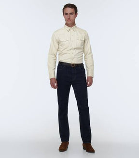 Cotton gabardine shirt