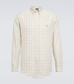 Checked gauze shirt