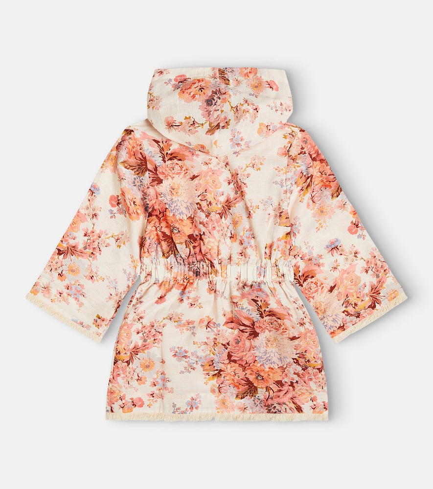 Devi floral cotton robe