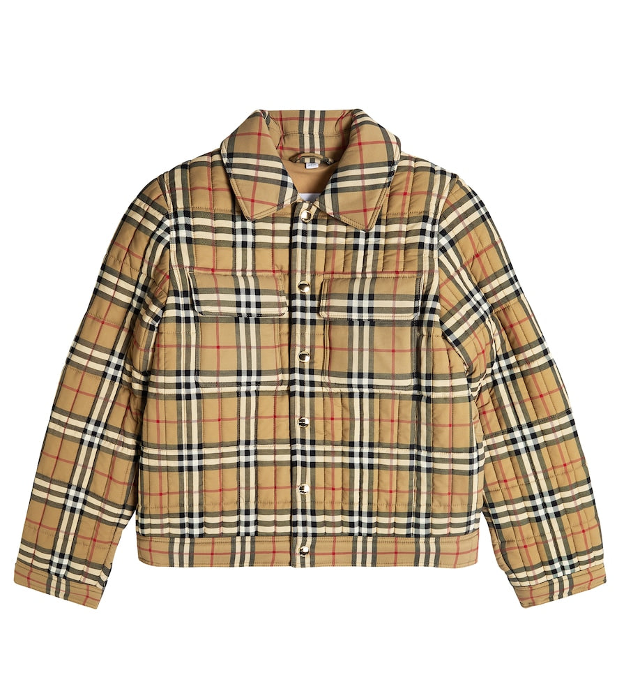 Check windbreaker jacket