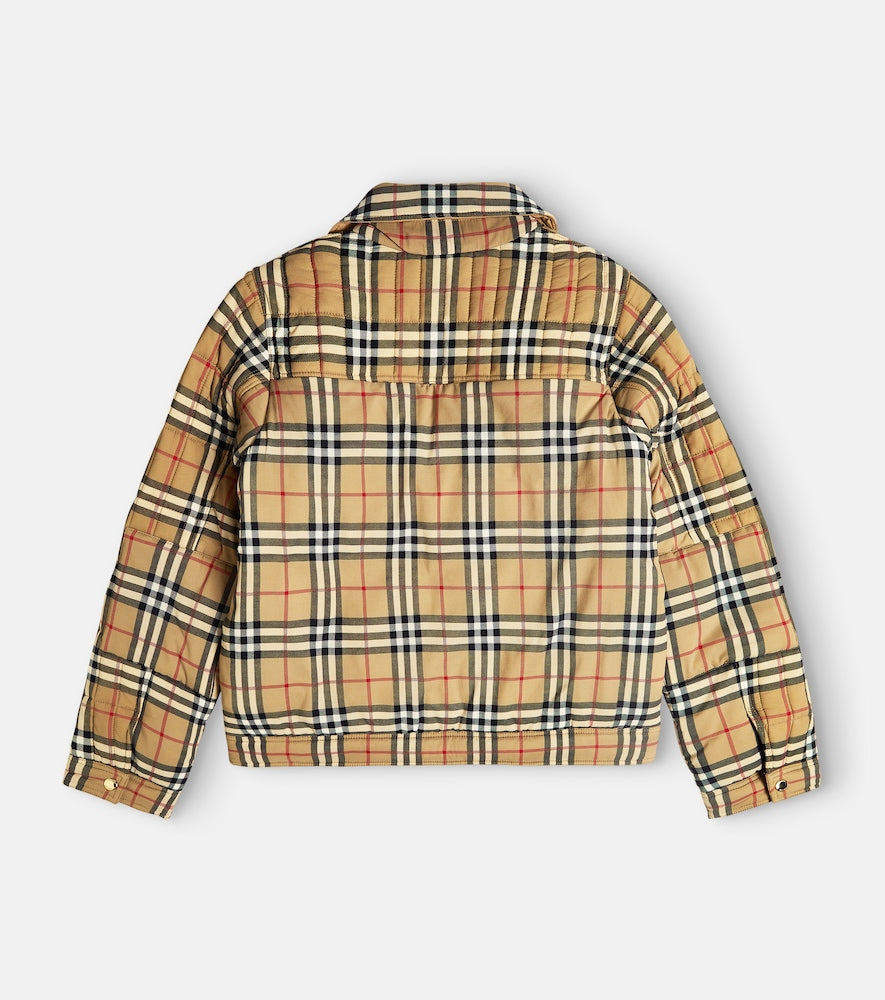 Check windbreaker jacket