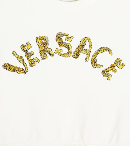 Versace Logo Kids cotton sweatshirt