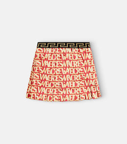 Versace Allover pleated skirt
