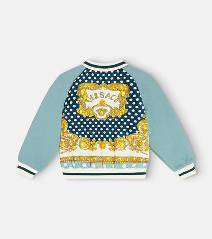 Logo padded bomber jacket