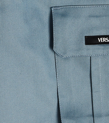 Greca cotton gabardine pants