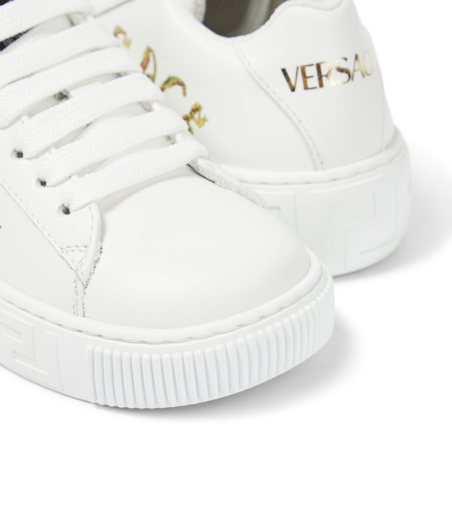 Seashell Baroque leather low-top sneakers