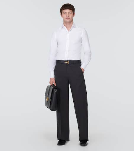 Cotton poplin shirt
