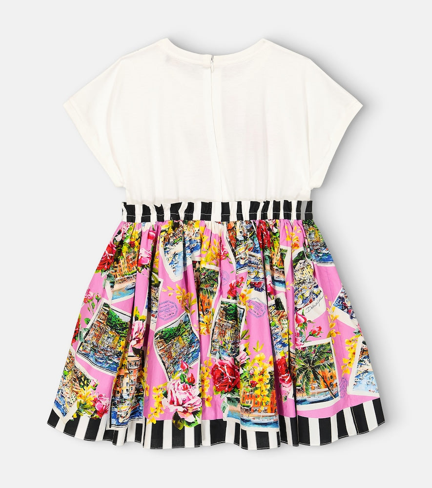 Portofino printed cotton dress