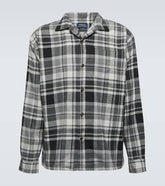 Checked cotton flannel shirt