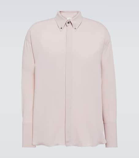 Acetate and silk shirt