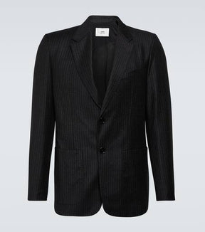 Chalk stripe virgin wool blazer