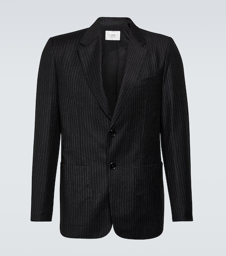 Chalk stripe virgin wool blazer