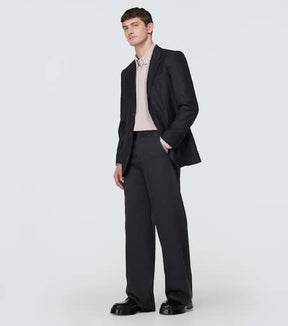Chalk stripe virgin wool blazer