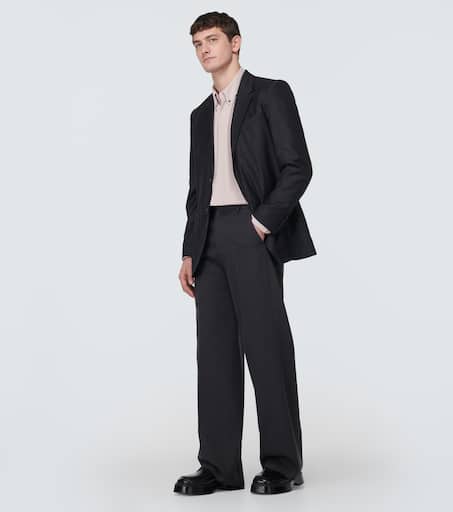 Chalk stripe virgin wool blazer