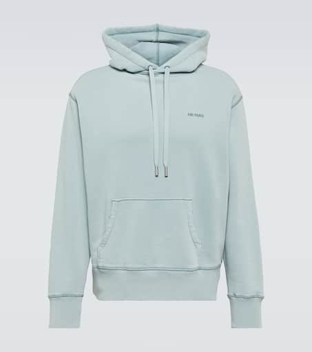 Logo cotton jersey hoodie