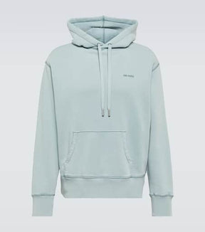 Logo cotton jersey hoodie