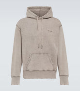Logo cotton jersey hoodie