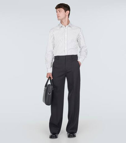 Striped cotton shirt