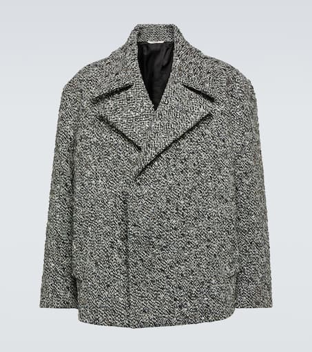 Embellished bouclé wool-blend jacket