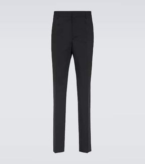 Wool-blend pants