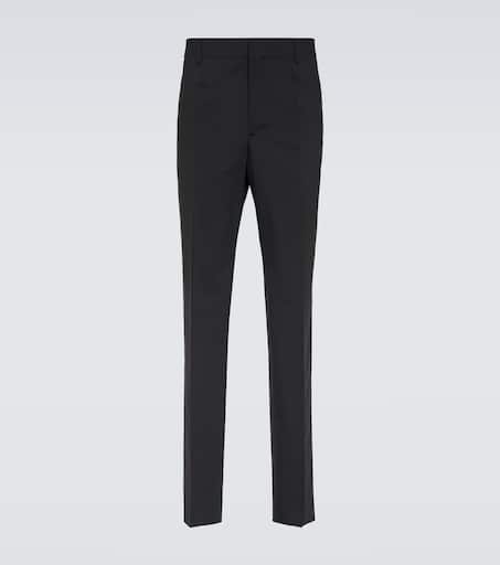 Wool-blend pants
