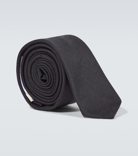 Wool and silk tie