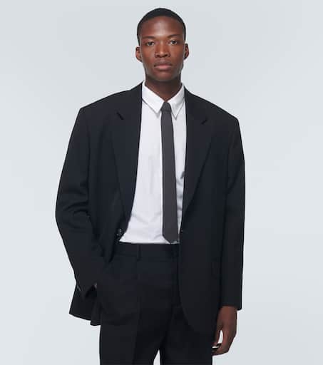 Wool and silk tie