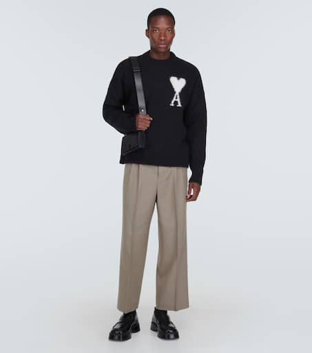Ami de Cœur alpaca wool-blend sweater