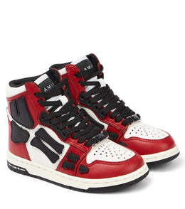 Skel Top leather high-top sneakers