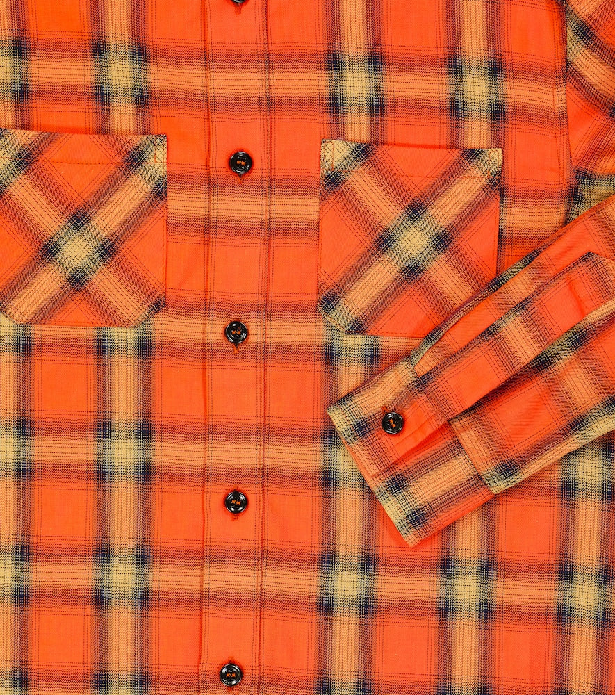Embroidered flannel shirt