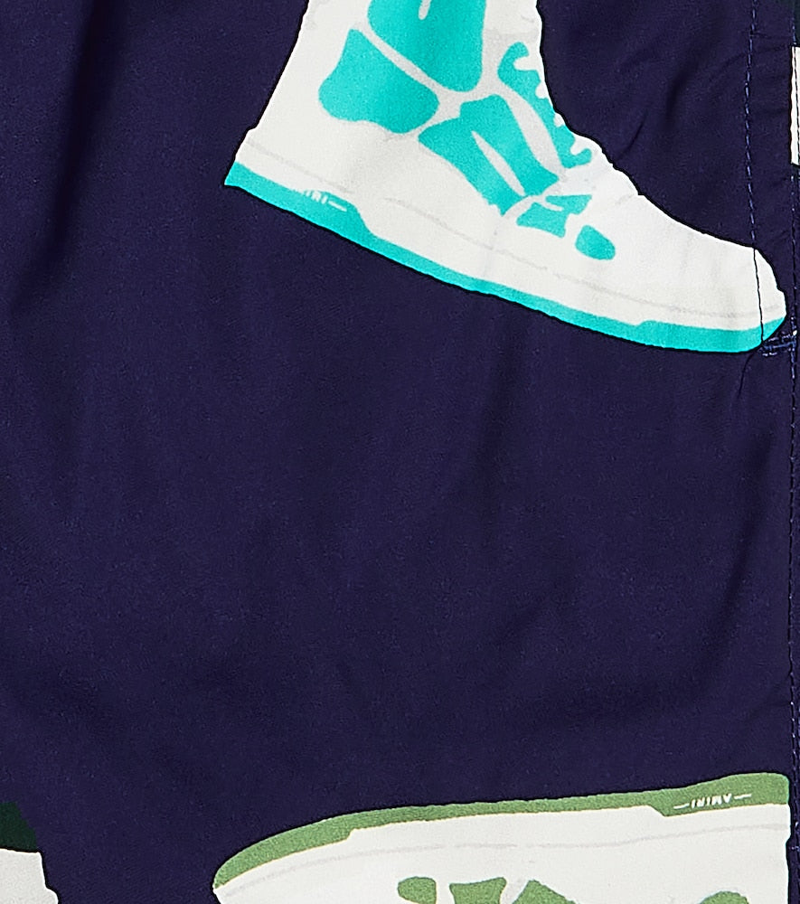Skel Top printed swim trunks