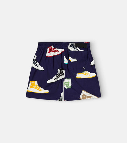 Skel Top printed swim trunks