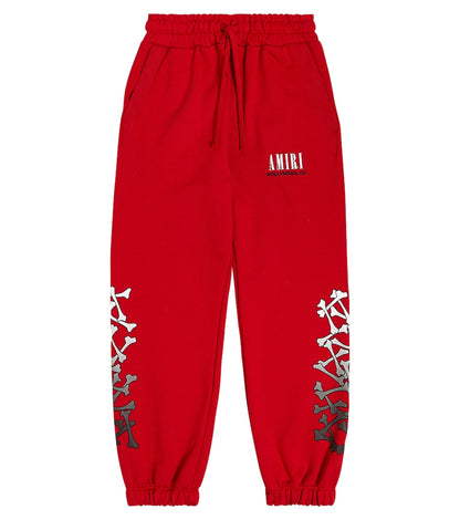 Printed cotton sweatpants