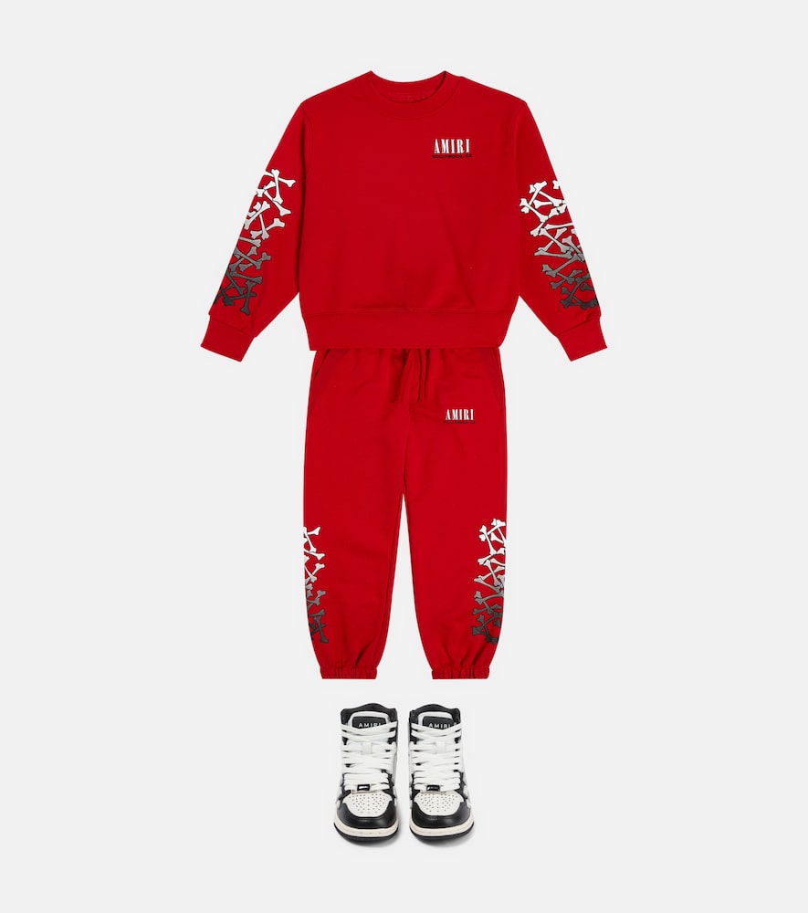 Printed cotton sweatpants