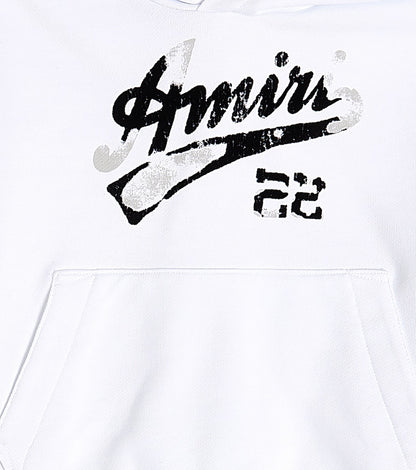 Printed cotton hoodie