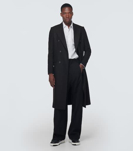 Wool-blend coat