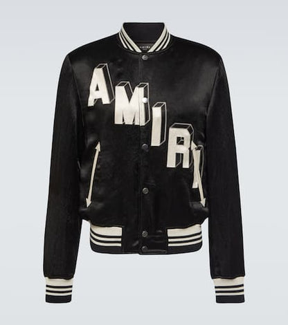 Satin varsity jacket