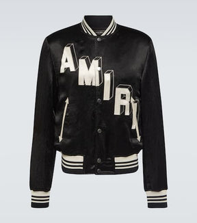 Satin varsity jacket