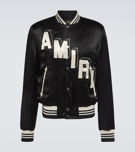 Satin varsity jacket