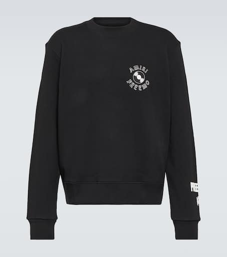 Printed cotton jersey sweatshirt