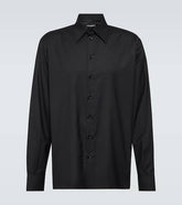 Silk-wool blend shirt