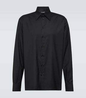 Silk-wool blend shirt