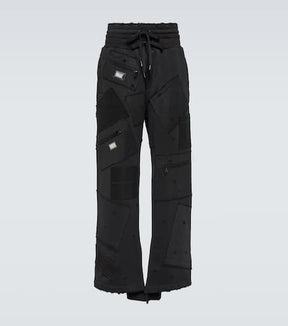 Logo tag jersey jogging pants