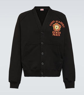 Logo cotton cardigan
